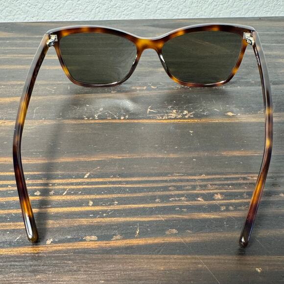 NWT YSL Havana Tortoiseshell Wayfarer Style Sunglasses - Picture 4 of 8